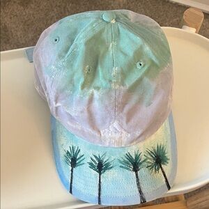 Adidas Blue and Green Palm Tree Hat